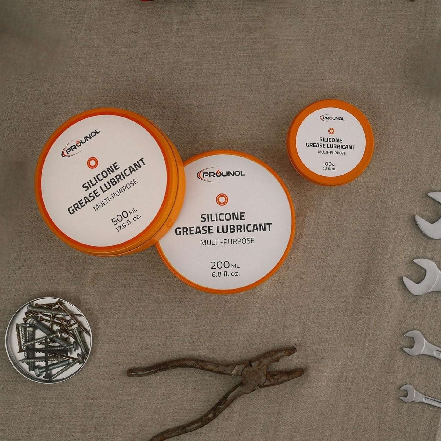 Prounol 100% Silikonfett, Nichtleitende Allzweckpaste, Wasserfestes HT Gummifett (100 Ml) - Kunststoffpflege & Gummipflege