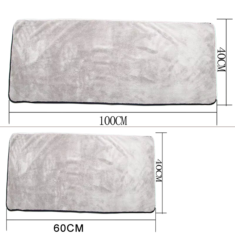 Premium Microfiber Car Cleaning Towel - 100x40cm Super Absorbent Auto Drying Cloth