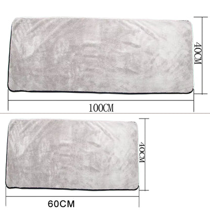 Premium Microfiber Car Cleaning Towel - 100x40cm Super Absorbent Auto Drying Cloth