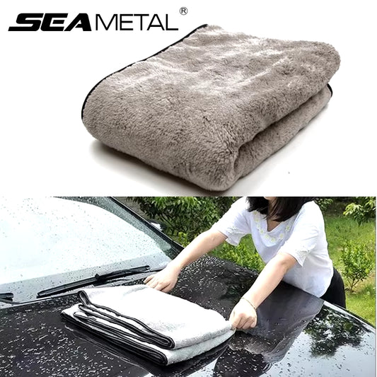 Premium Microfiber Car Cleaning Towel - 100x40cm Super Absorbent Auto Drying Cloth