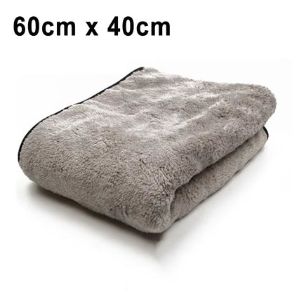 Premium Microfiber Car Cleaning Towel - 100x40cm Super Absorbent Auto Drying Cloth